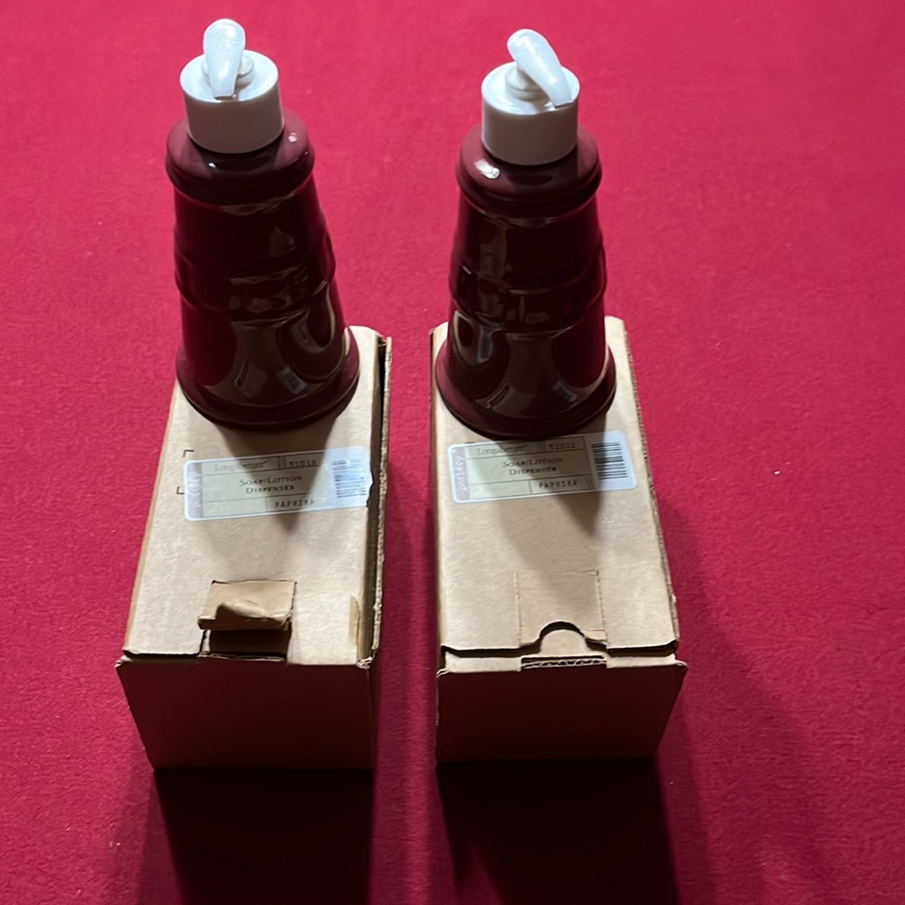 Longaberger soap dispensers